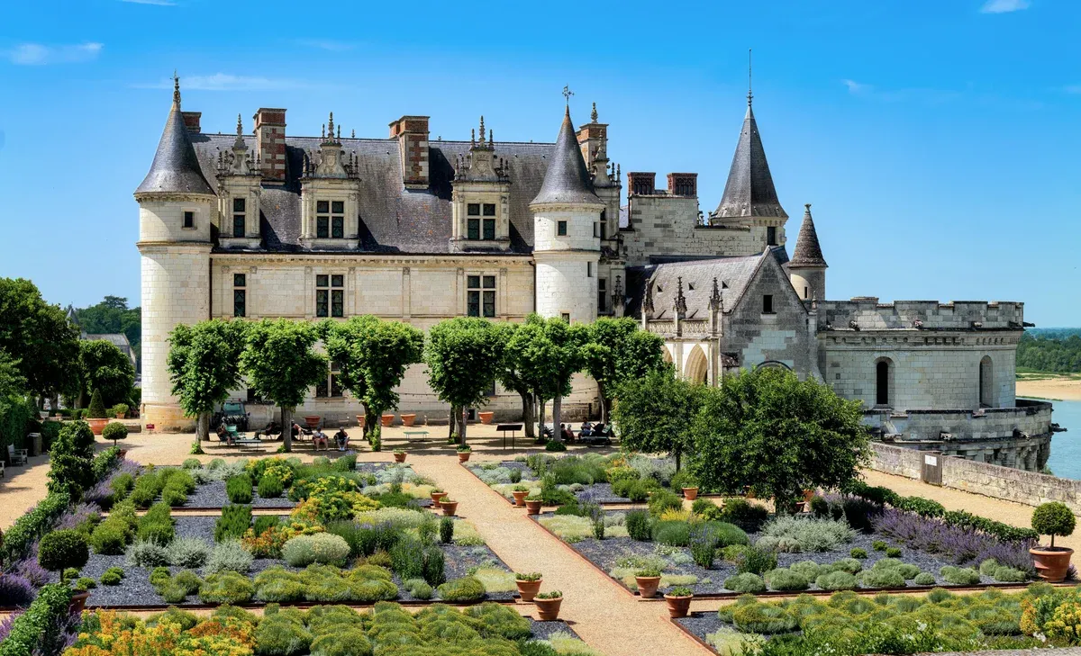 Château d'Amboise Charles VIII wing and gardens on a Loire Valley castles tour